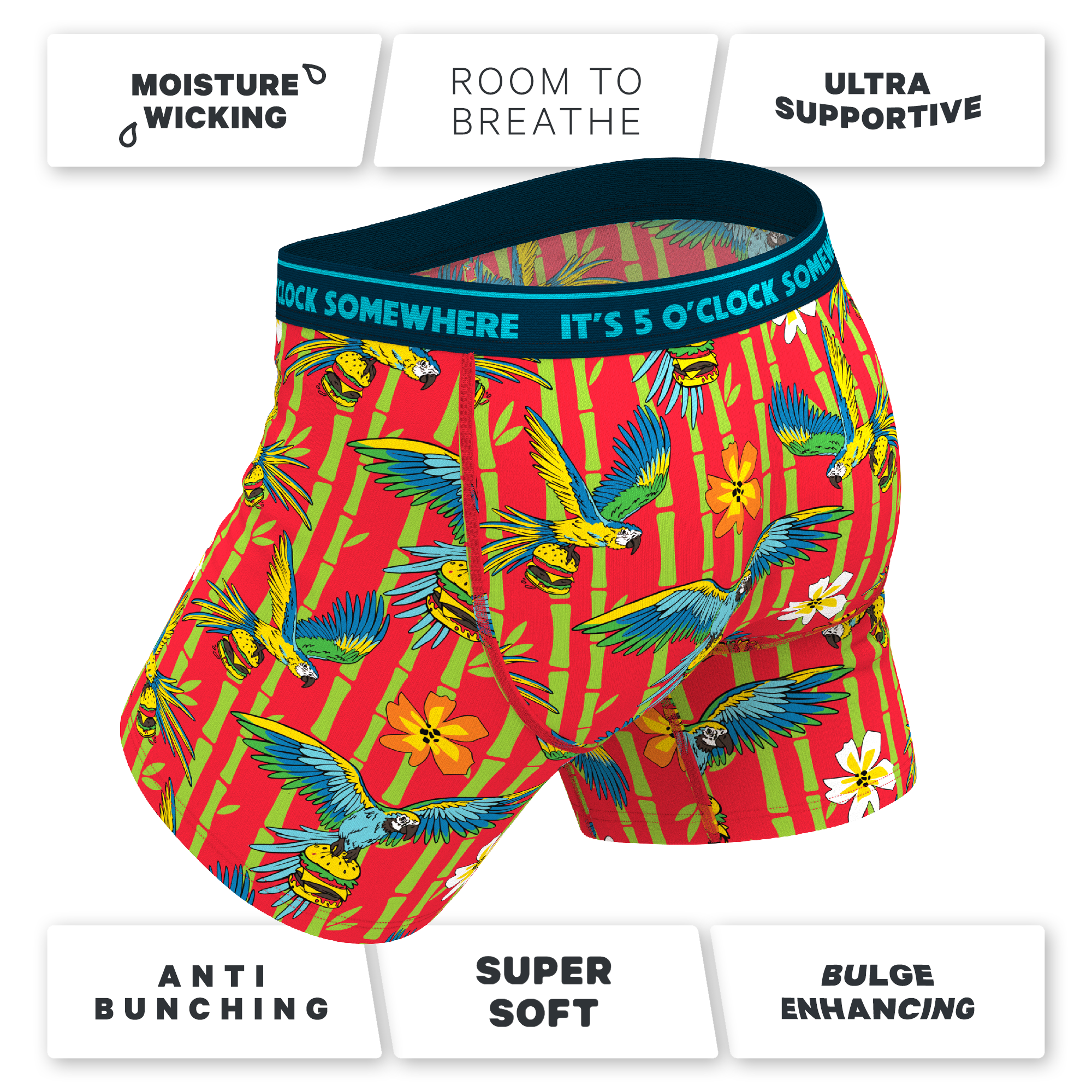 The Key West | Shinesty x Margaritaville® Ball Hammock® Pouch Underwear With Fly - Shinesty