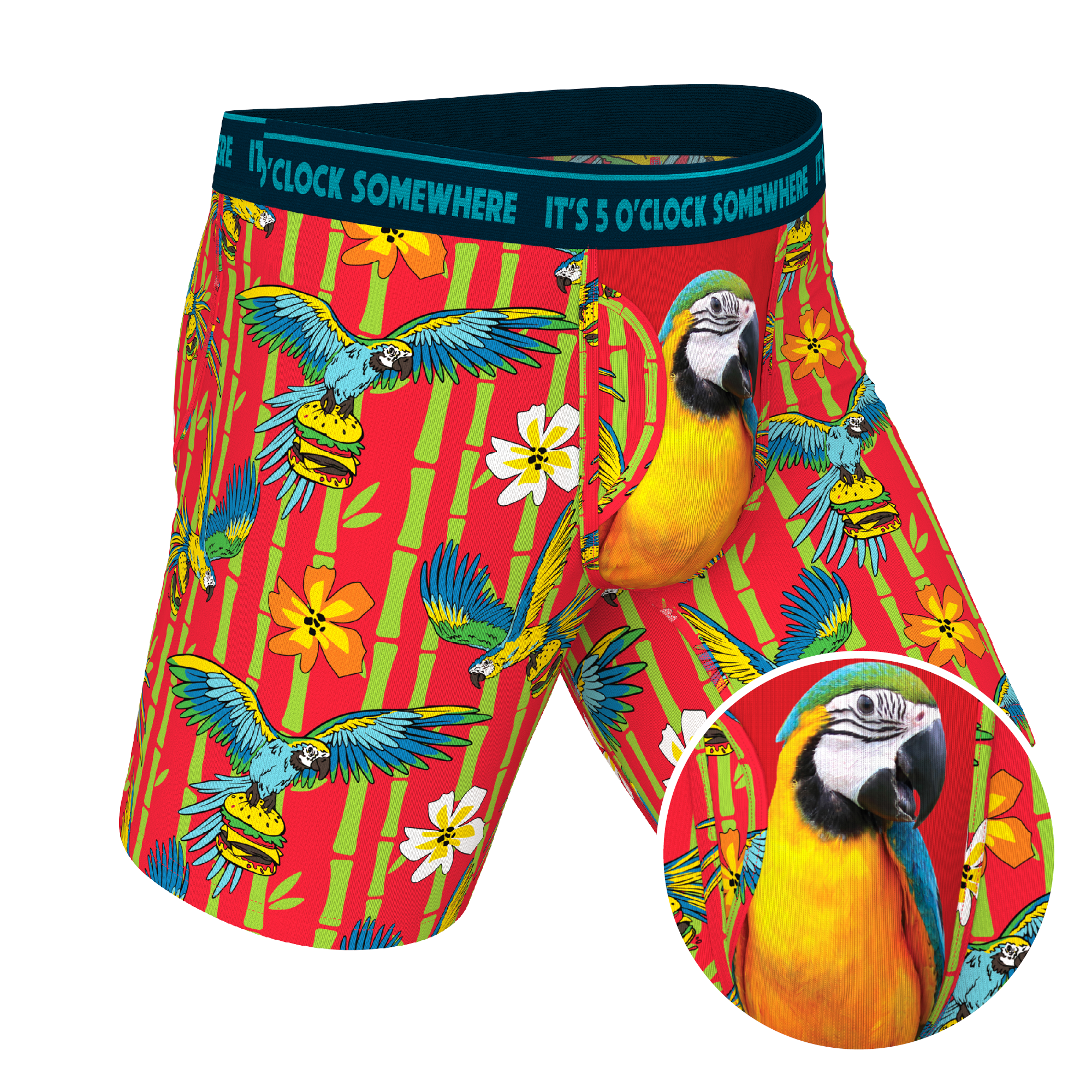 The Key West | Shinesty x Margaritaville® Ball Hammock® Boxer - Long Leg - Shinesty