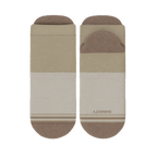 The Khaki | Tan Color Block Heel Hammock™ Ankle Socks - Shinesty