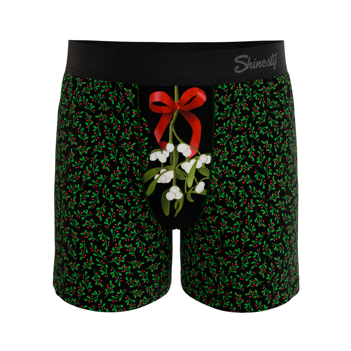 The Kiss Me There | Mistletoe Boxers - Shinesty