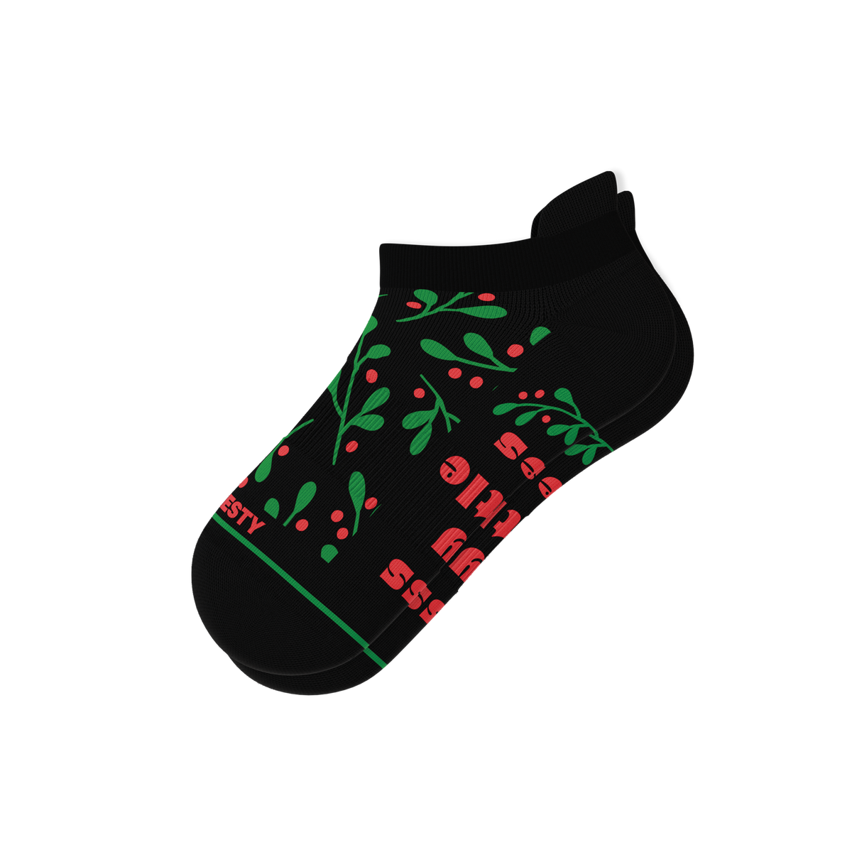 The Kiss Me There | Mistletoe Heel Hammock™ Ankle Socks - Shinesty