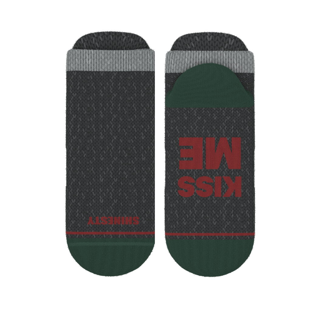 The Kiss Me There | Mistletoe Heel Hammock™ Ankle Socks - Shinesty