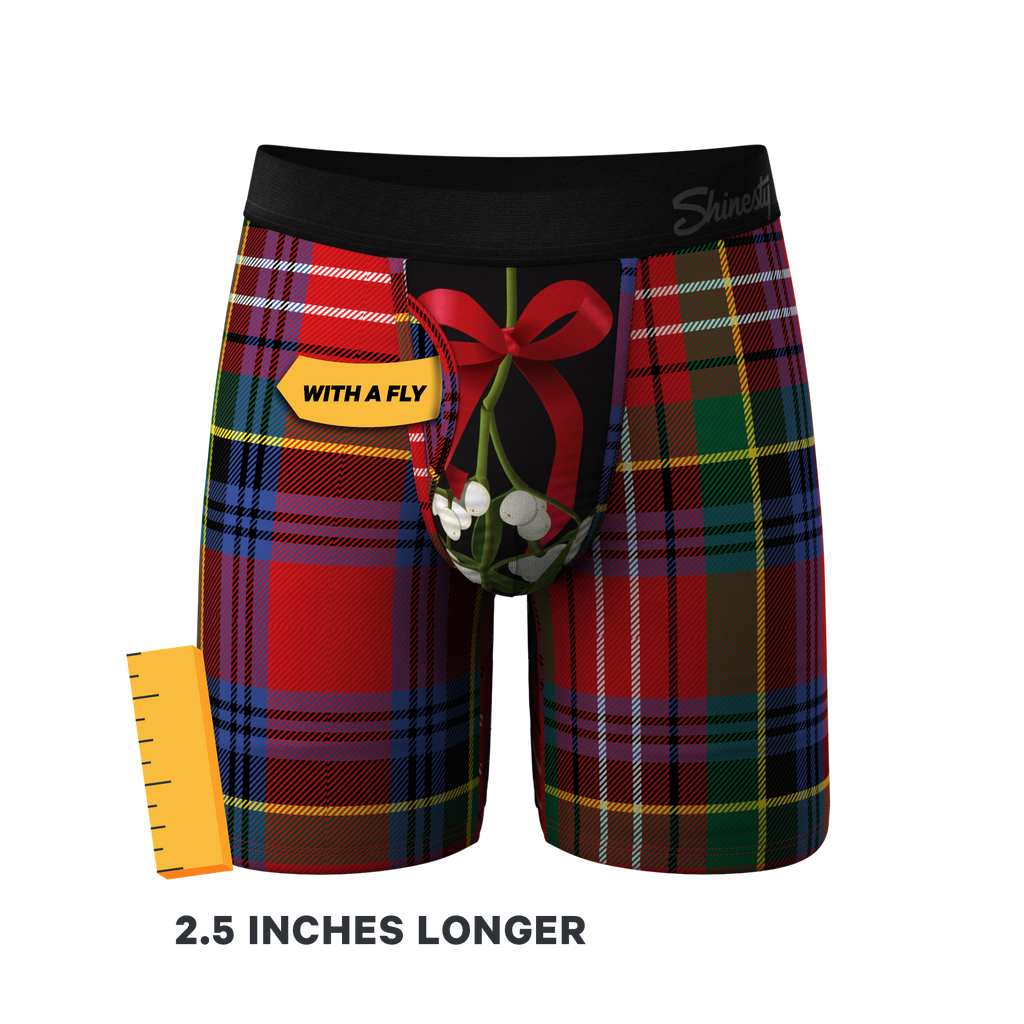 The Kiss Me There | Mistletoe Ball Hammock® Boxer - Long Leg - Shinesty