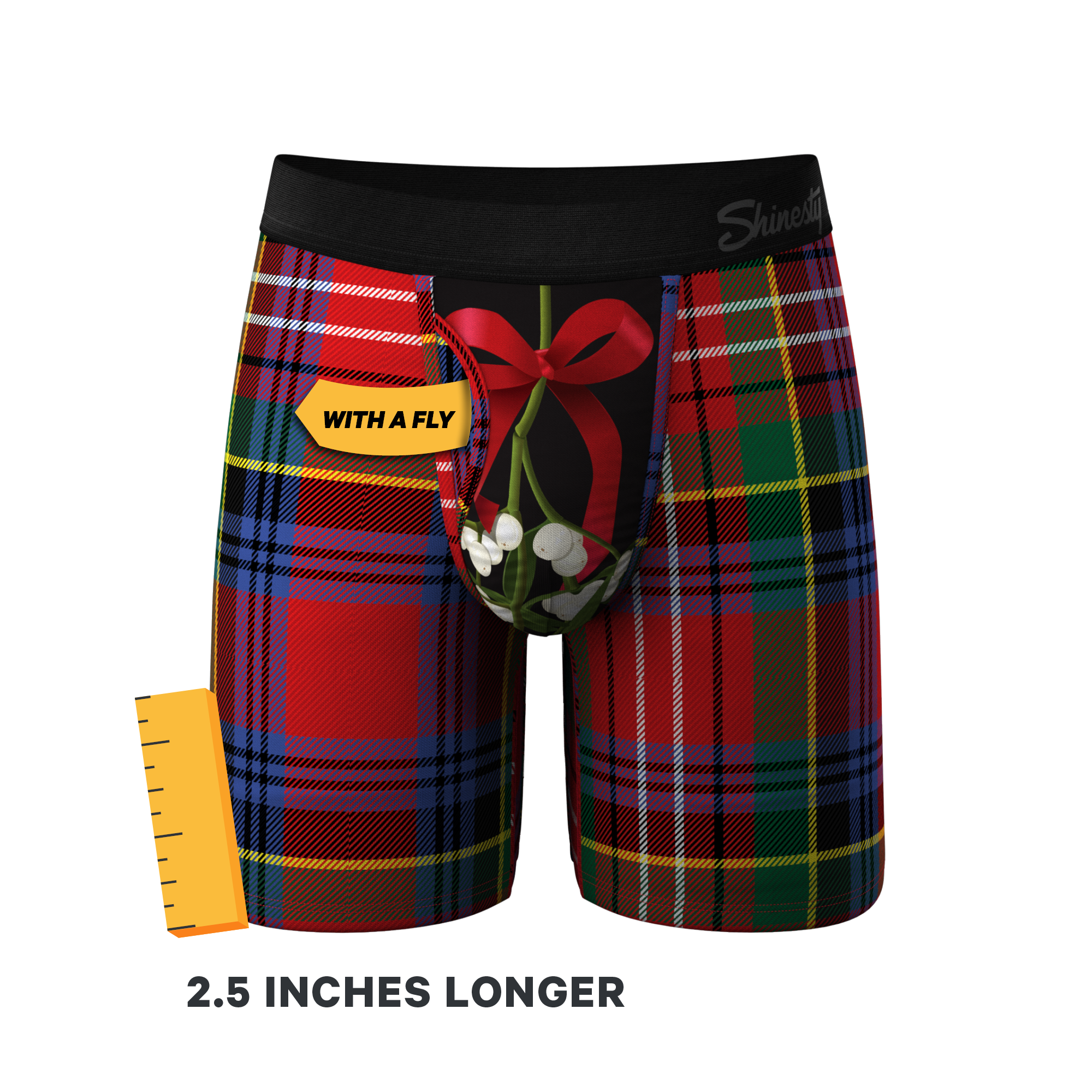 The Kiss Me There | Mistletoe Ball Hammock® Boxer - Long Leg - Shinesty