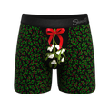 The Kiss Me There | Mistletoe Ball Hammock® Pouch Underwear With Fly - Shinesty