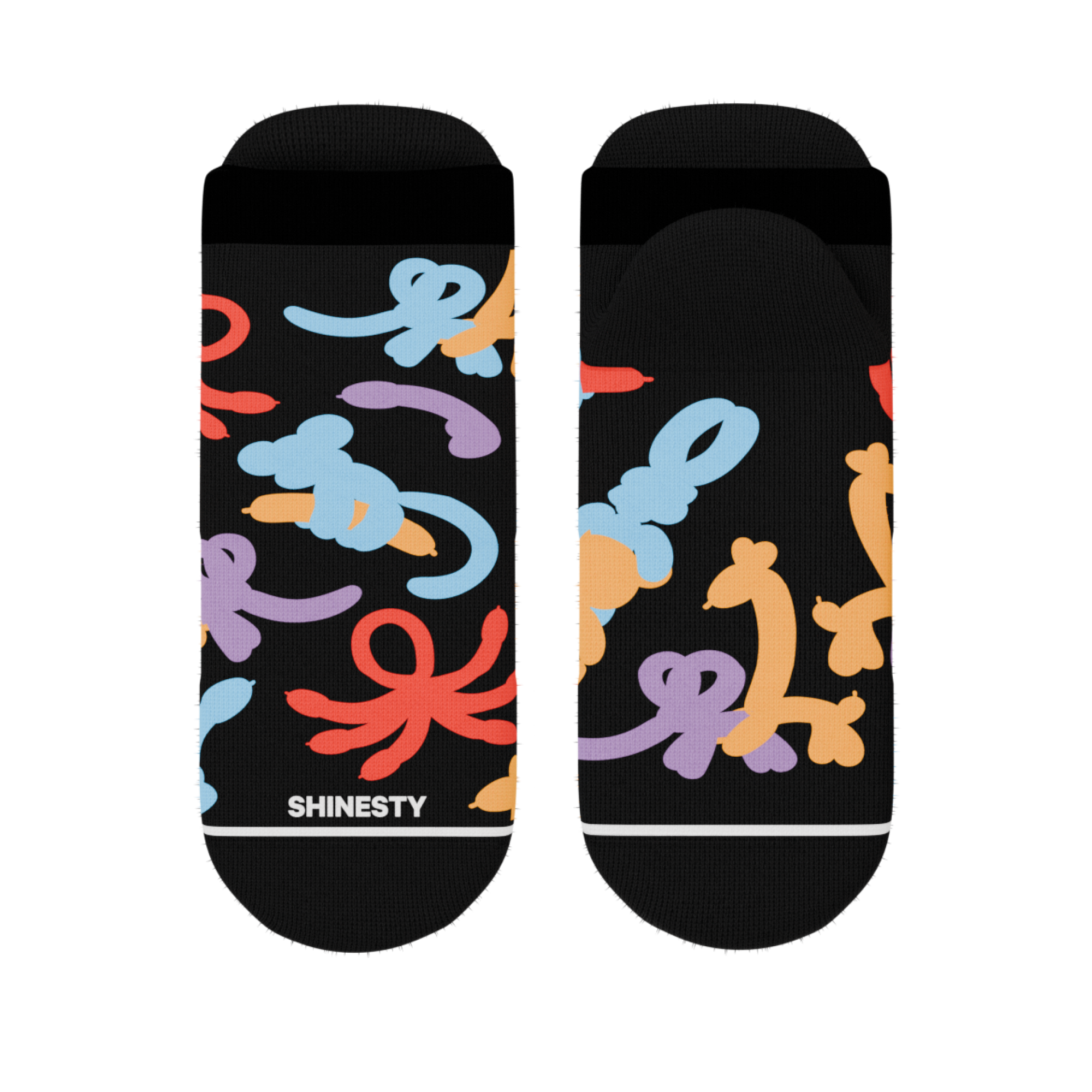 The Knot Tonights | Balloon Animal Heel Hammock™ Ankle Socks - Shinesty