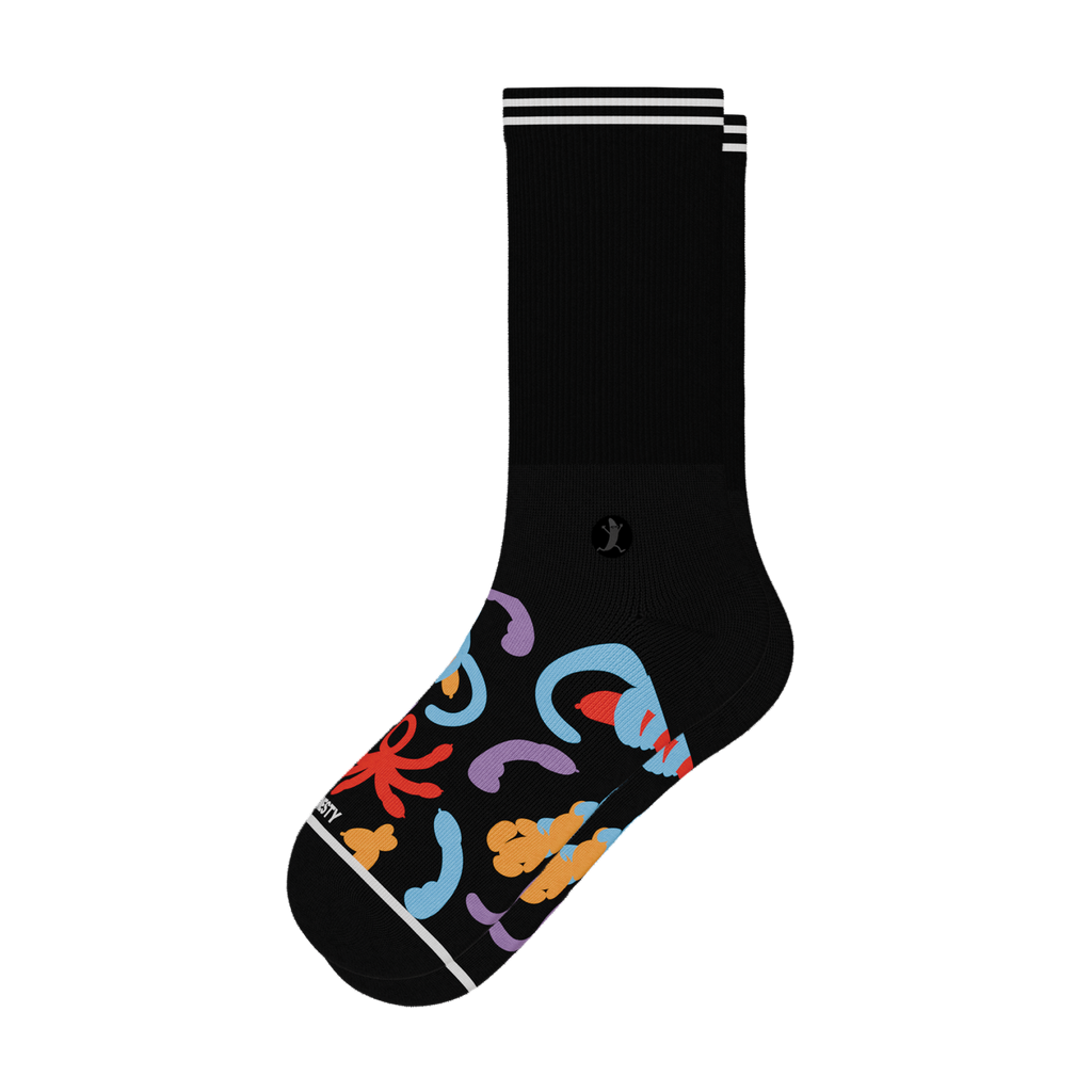 The Knot Tonights | Balloon Animal Heel Hammock™ Crew Socks - Shinesty