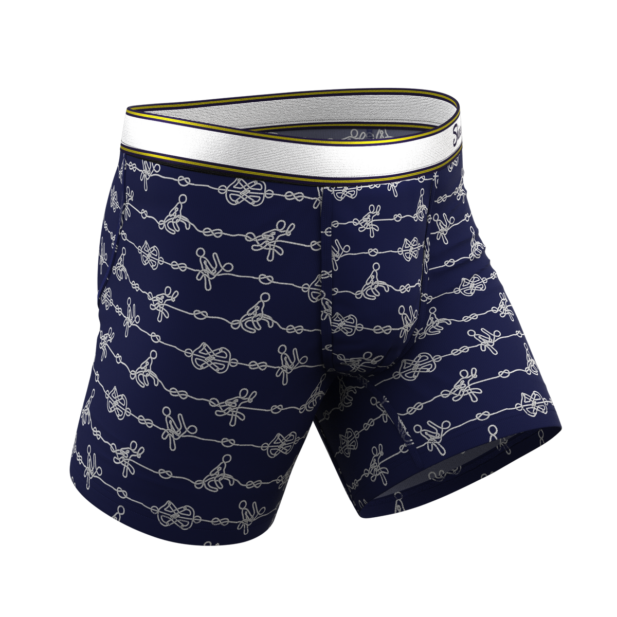 The Knotty Spots | Nautical Knots Ball Hammock® Pouch Underwear - Shinesty