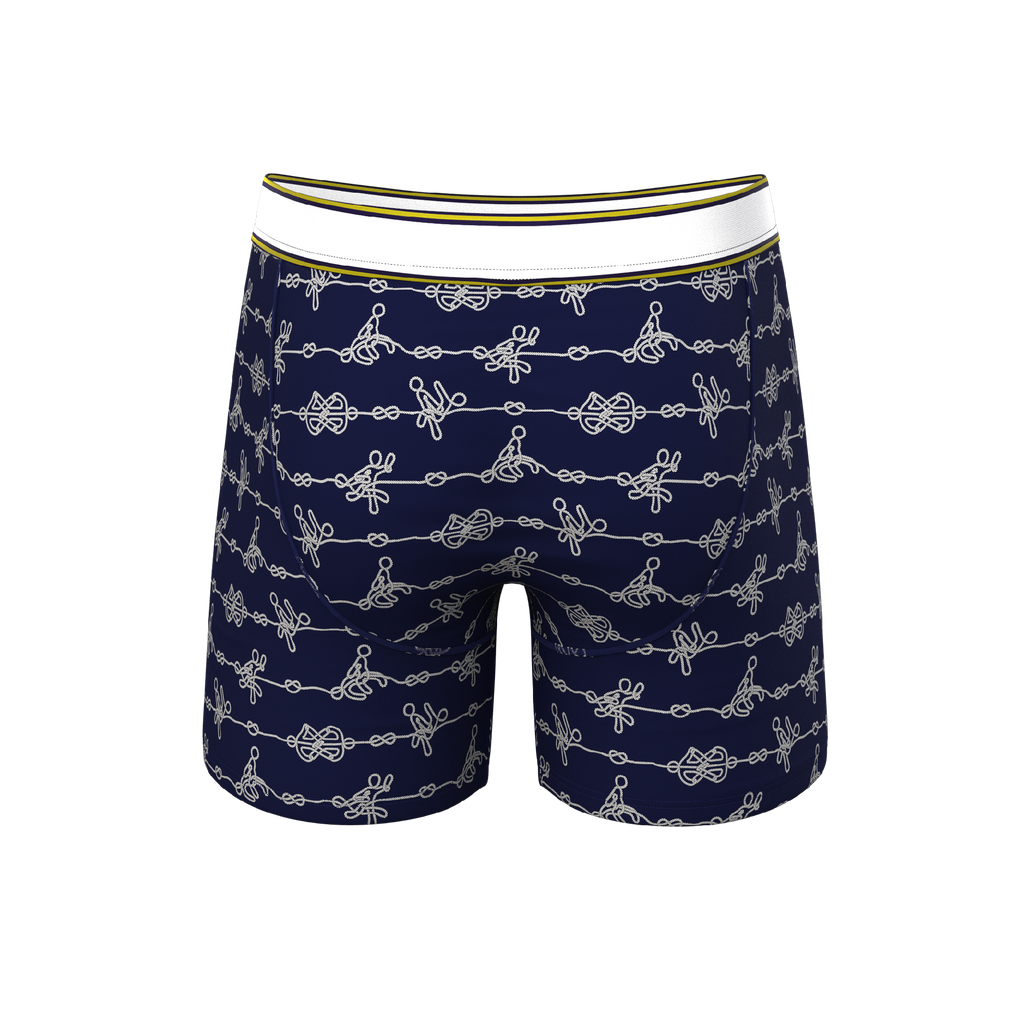 The Knotty Spots | Nautical Knots Ball Hammock® Pouch Underwear - Shinesty