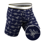 The Knotty Spots | Nautical Knots Ball Hammock® Boxer - Long Leg - Shinesty