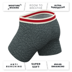 The Koala Camo | Heather Grey Ball Hammock® Pouch Underwear With Fly - Shinesty