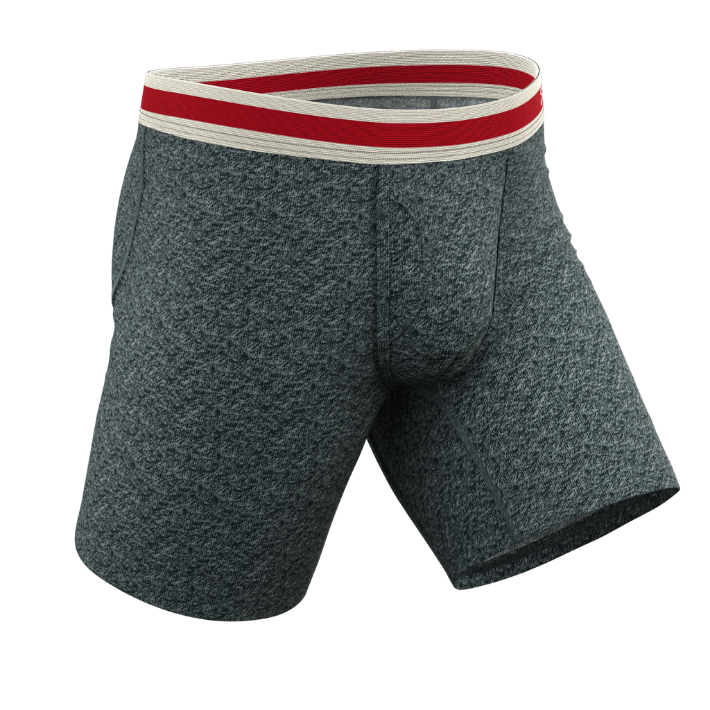 The Koala Camo | Heather Grey Ball Hammock® Boxer - Long Leg - Shinesty