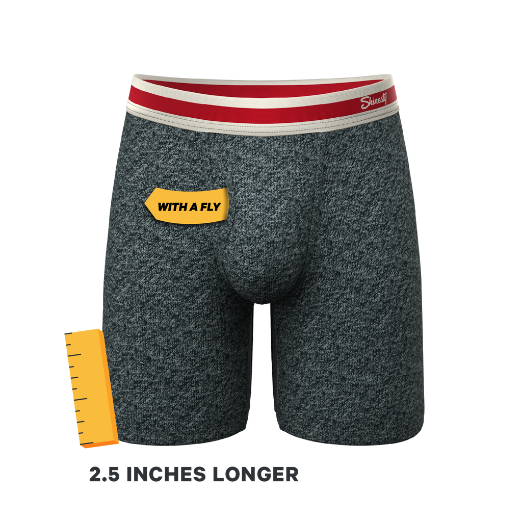 The Koala Camo | Heather Grey Ball Hammock® Boxer - Long Leg - Shinesty