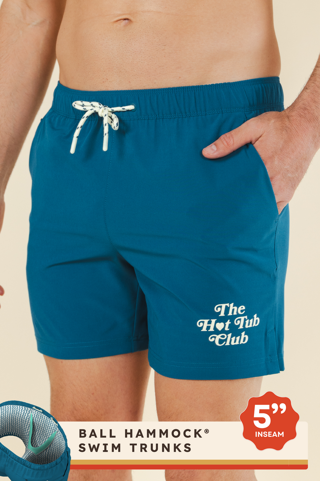 The Lake House | Retro Aztec Ball Hammock® Pouch 5" Swim Trunks - Shinesty