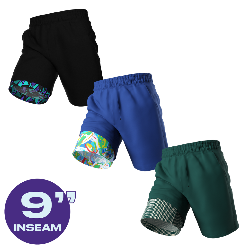 The Laps | Ball Hammock® 9 Inch Athletic Shorts 3 Pack - Shinesty