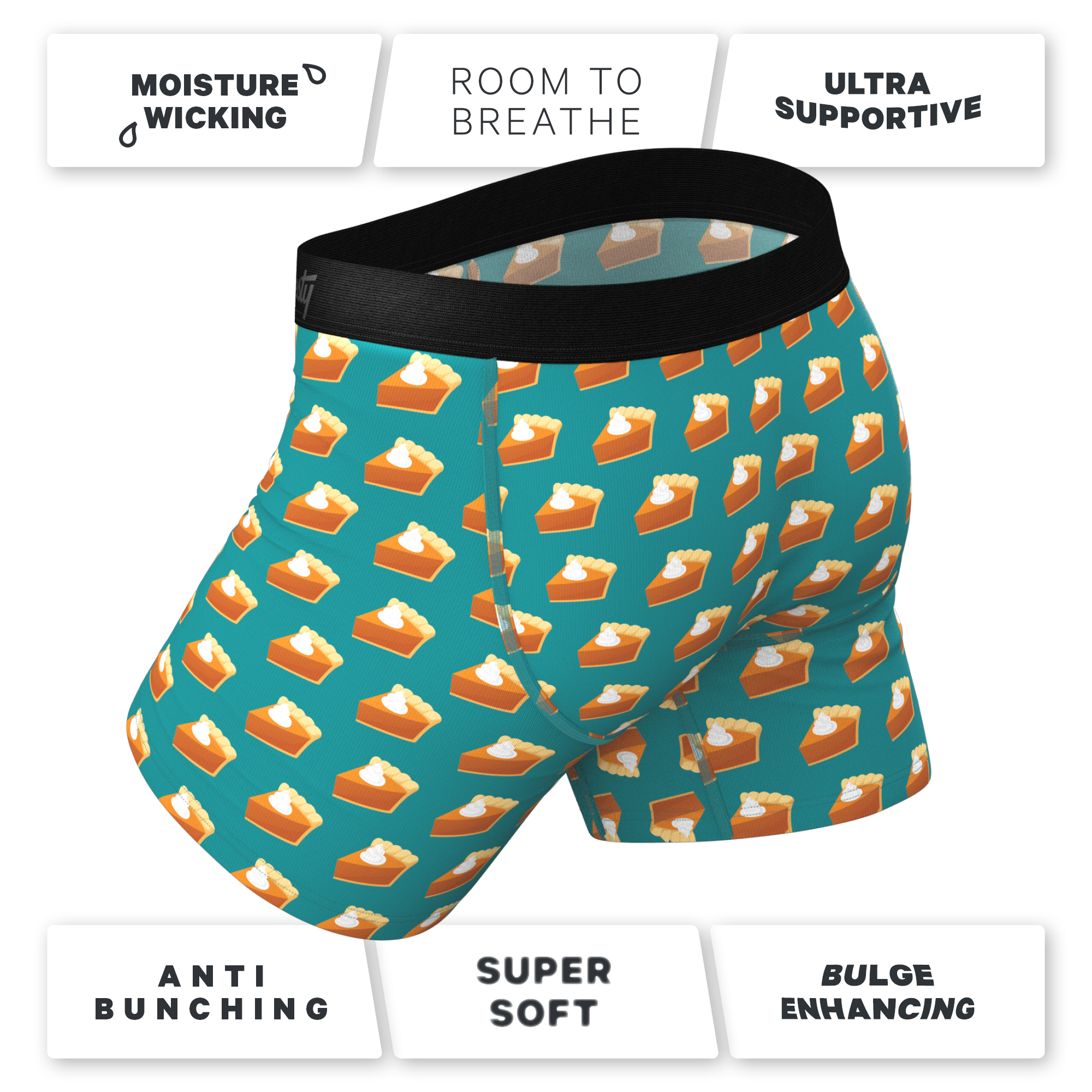 The Last Course | Pumpkin Pie Ball Hammock® Pouch Underwear With Fly - Shinesty