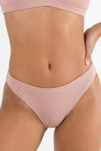The Bell Pep | Red Chambray Modal Bikini Underwear - Shinesty
