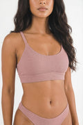 The Bell Pep | Red Chambray Boob Hammock™ Scoop Bralette - Shinesty