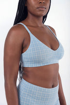 The Spick & Span | Window Pane Plaid Boob Hammock™ Plunge Bralette - Shinesty