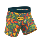 The Leaf Peeps | Naughty Leaves Ball Hammock® Pouch Underwear With Fly - Shinesty
