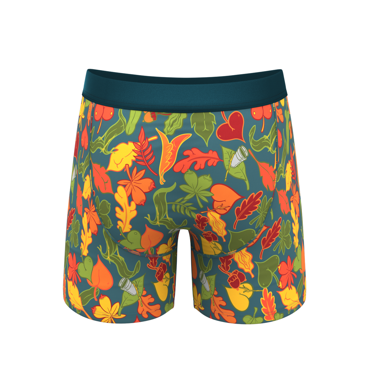 The Leaf Peeps | Naughty Leaves Ball Hammock® Pouch Underwear With Fly - Shinesty