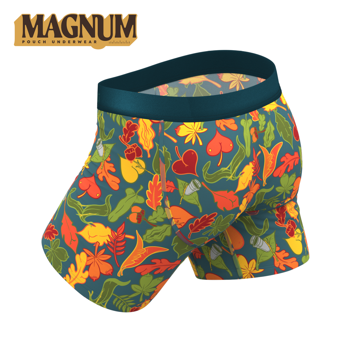 The Leaf Peeps | Naughty Leaves Ball Hammock® Magnum Big Pouch Underwear - Shinesty