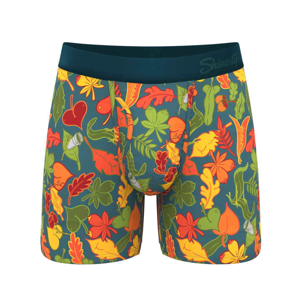 The Leaf Peeps | Naughty Leaves Ball Hammock® Magnum Big Pouch Underwear - Shinesty