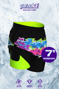 The Leg Day | Black Retro and Neon Ball Hammock® 7 Inch Athletic Shorts - Shinesty