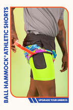 The Leg Day | Black Retro and Neon Ball Hammock® 7 Inch Athletic Shorts - Shinesty