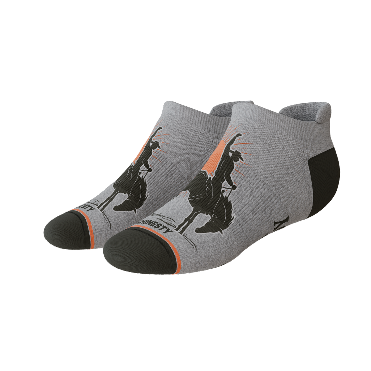 The Let 'Er Buck | Horse Conservation Heel Hammock™ Ankle Socks - Shinesty