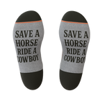 The Let 'Er Buck | Horse Conservation Heel Hammock™ Ankle Socks - Shinesty