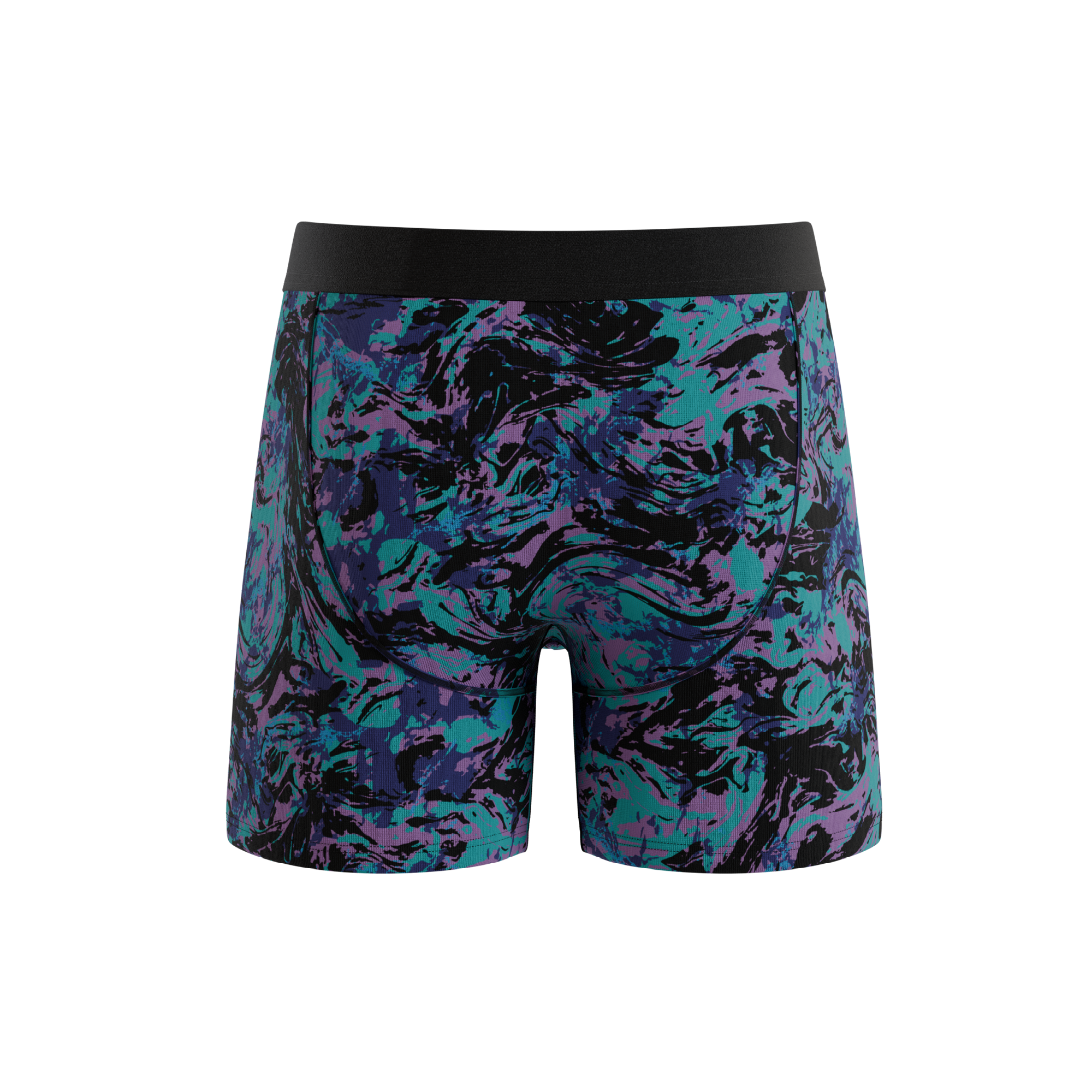 The Limestone | Retro Marbled InflataBulge™ Pump Up Boxer Briefs - Shinesty