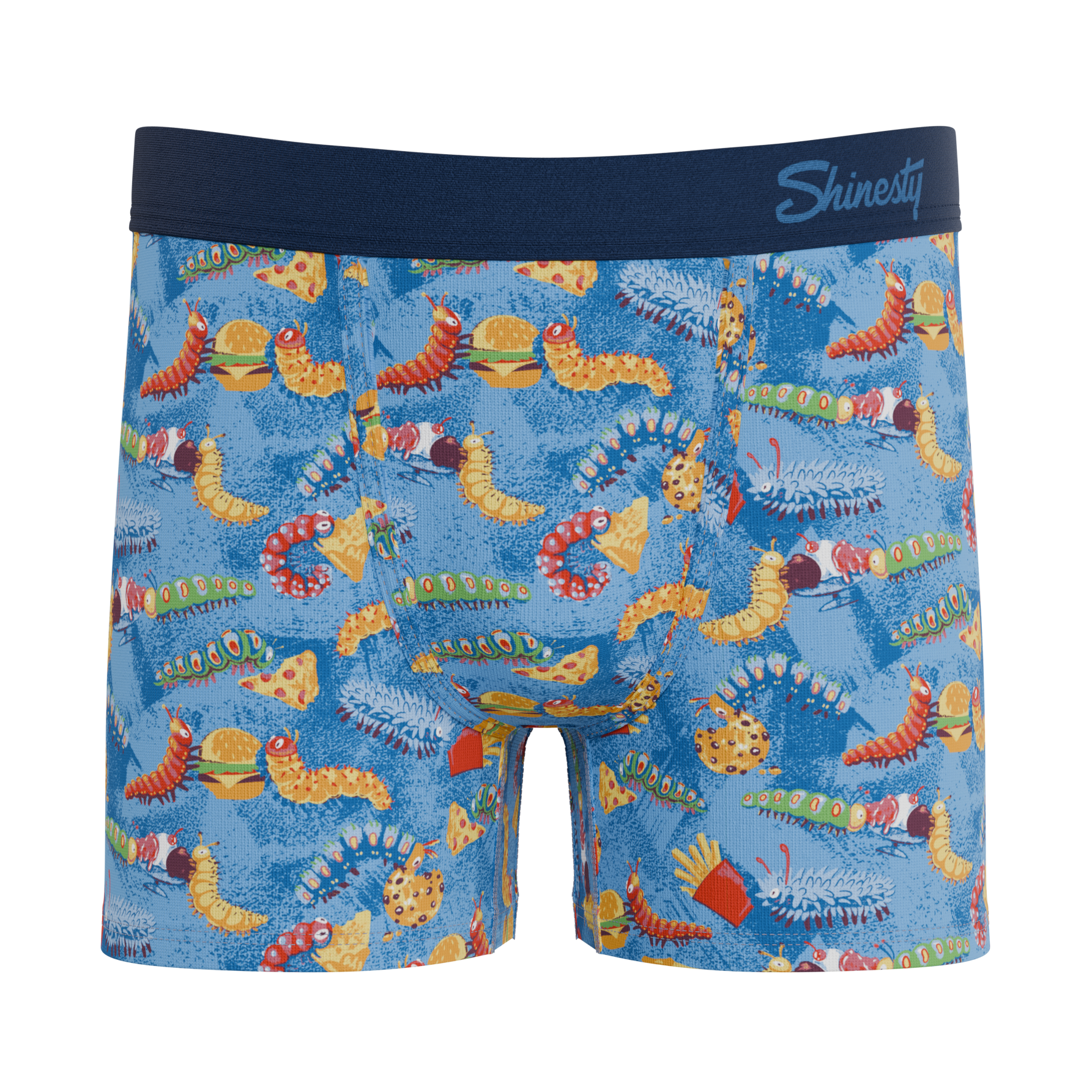 The Little Nibbles | Junk Food Caterpillars Youth Boxer Briefs - Shinesty