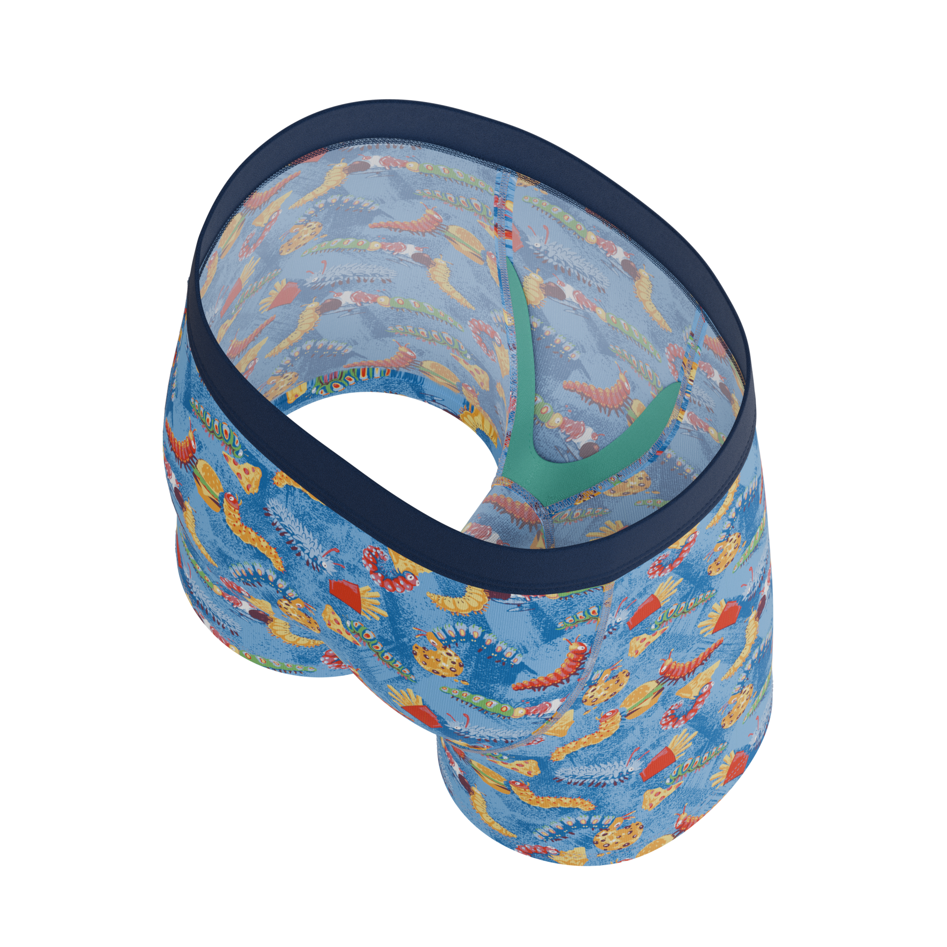 The Little Nibbles | Junk Food Caterpillars Youth Boxer Briefs - Shinesty