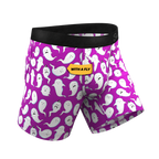 The Little Swimmers | Ghost Print Ball Hammock® Pouch Underwear With Fly - Shinesty