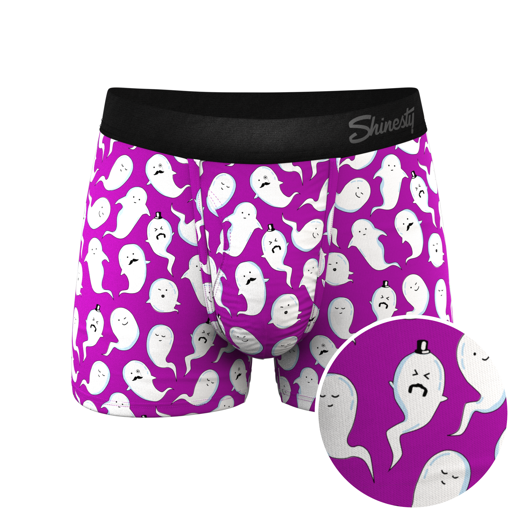 The Little Swimmers | Ghost Print Ball Hammock® Pouch Trunks Underwear - Shinesty