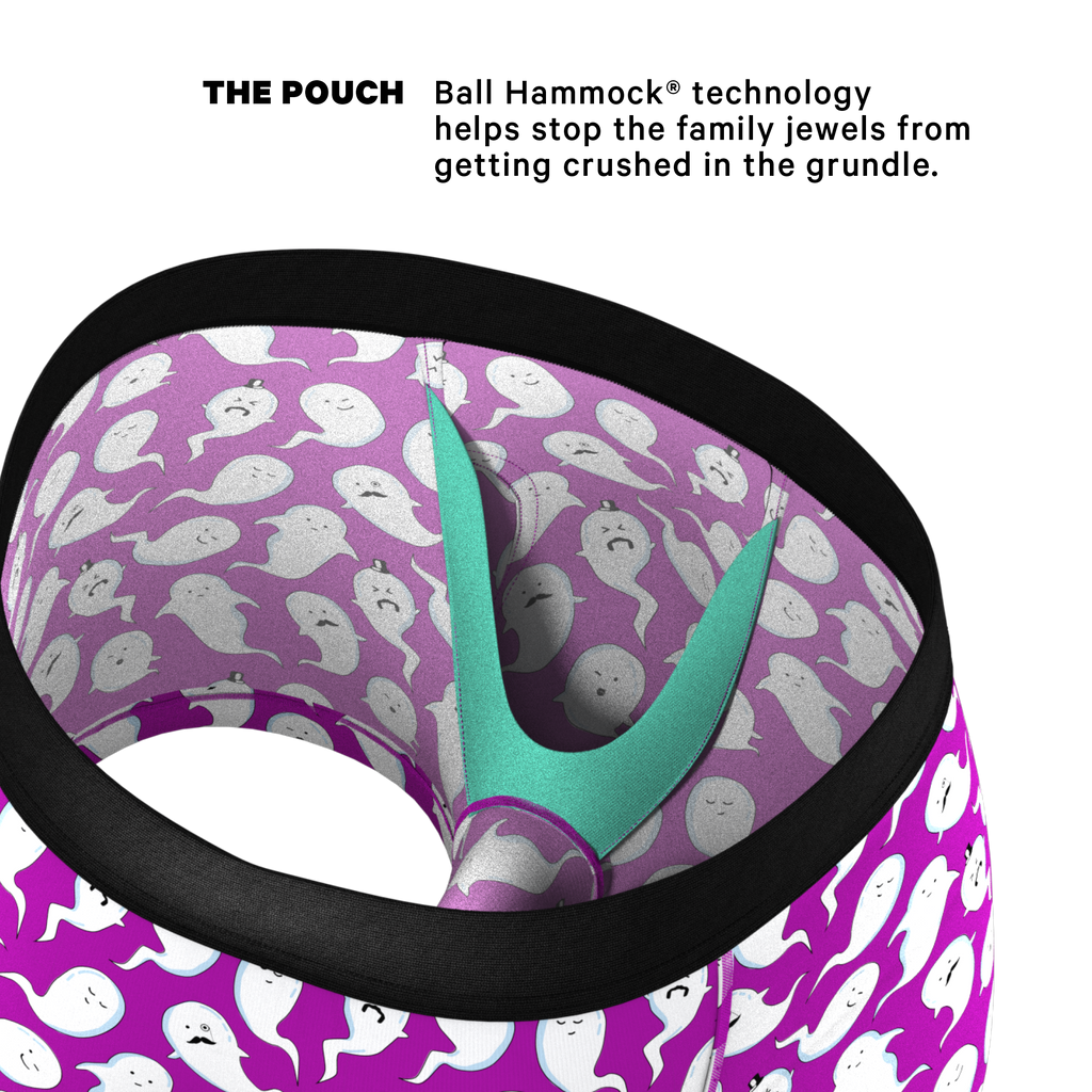 The Little Swimmers | Ghost Print Ball Hammock® Pouch Trunks Underwear - Shinesty