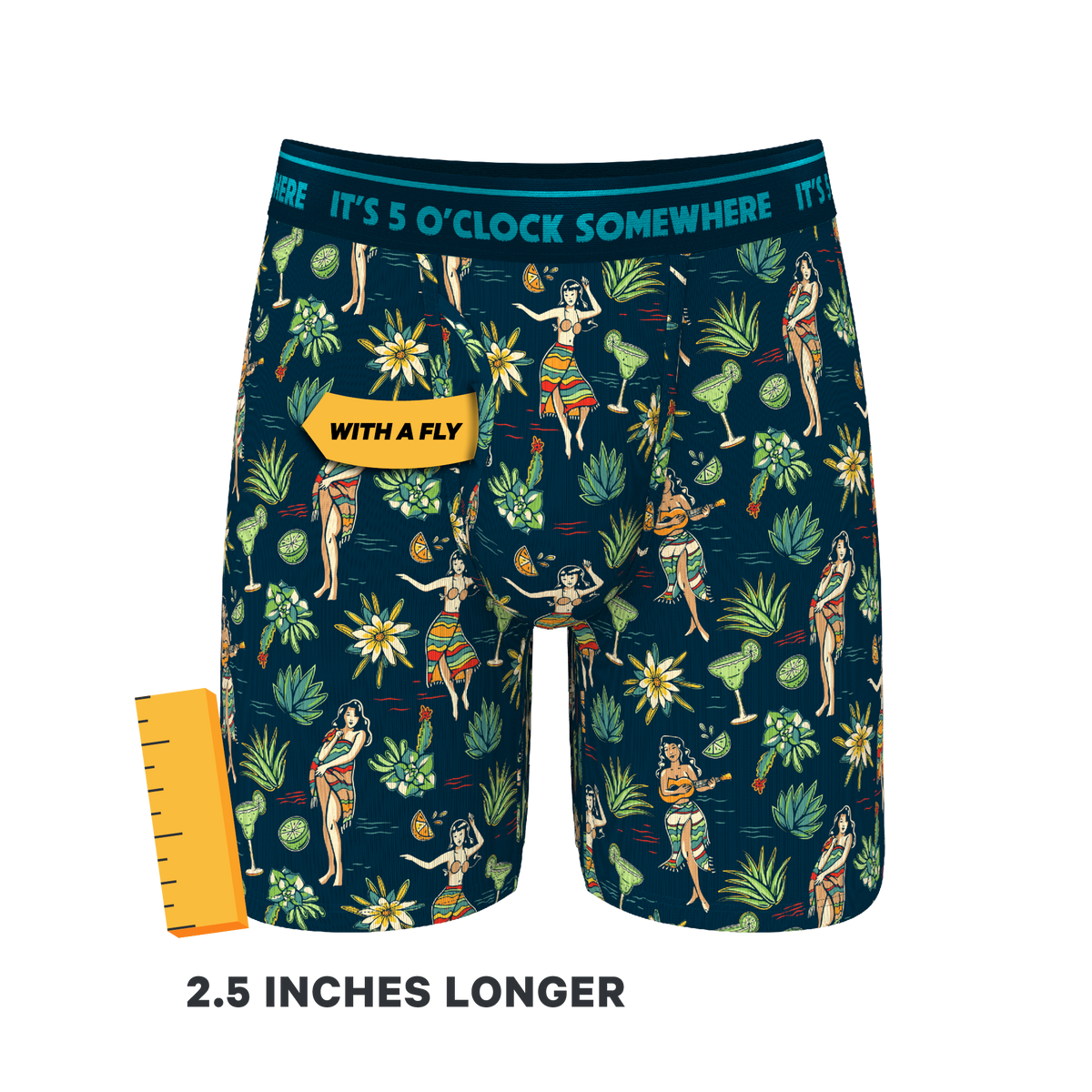 The Lost Shaker of Salt | Shinesty x Margaritaville® Ball Hammock® Boxer - Long Leg - Shinesty