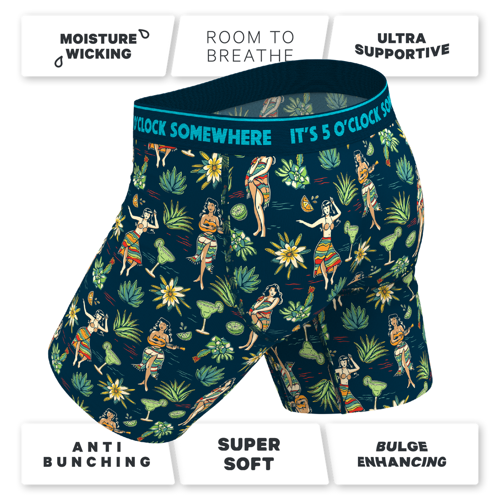 The Lost Shaker of Salt | Shinesty x Margaritaville® Ball Hammock® Boxer - Long Leg - Shinesty