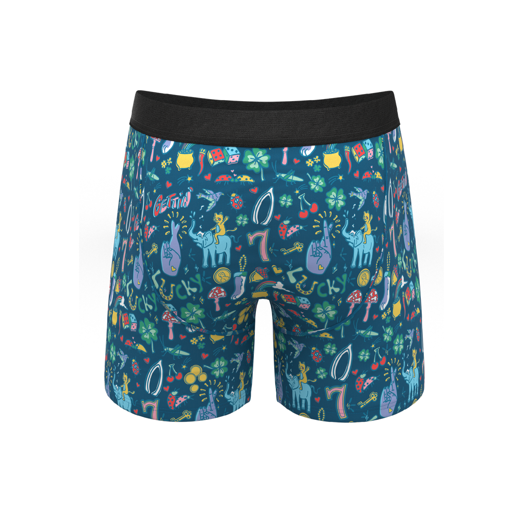 The Lucky Duck | Lucky Symbols Ball Hammock® Pouch Underwear With Fly - Shinesty