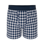 The Mad for Plaid | Navy Gingham Boxers - Shinesty