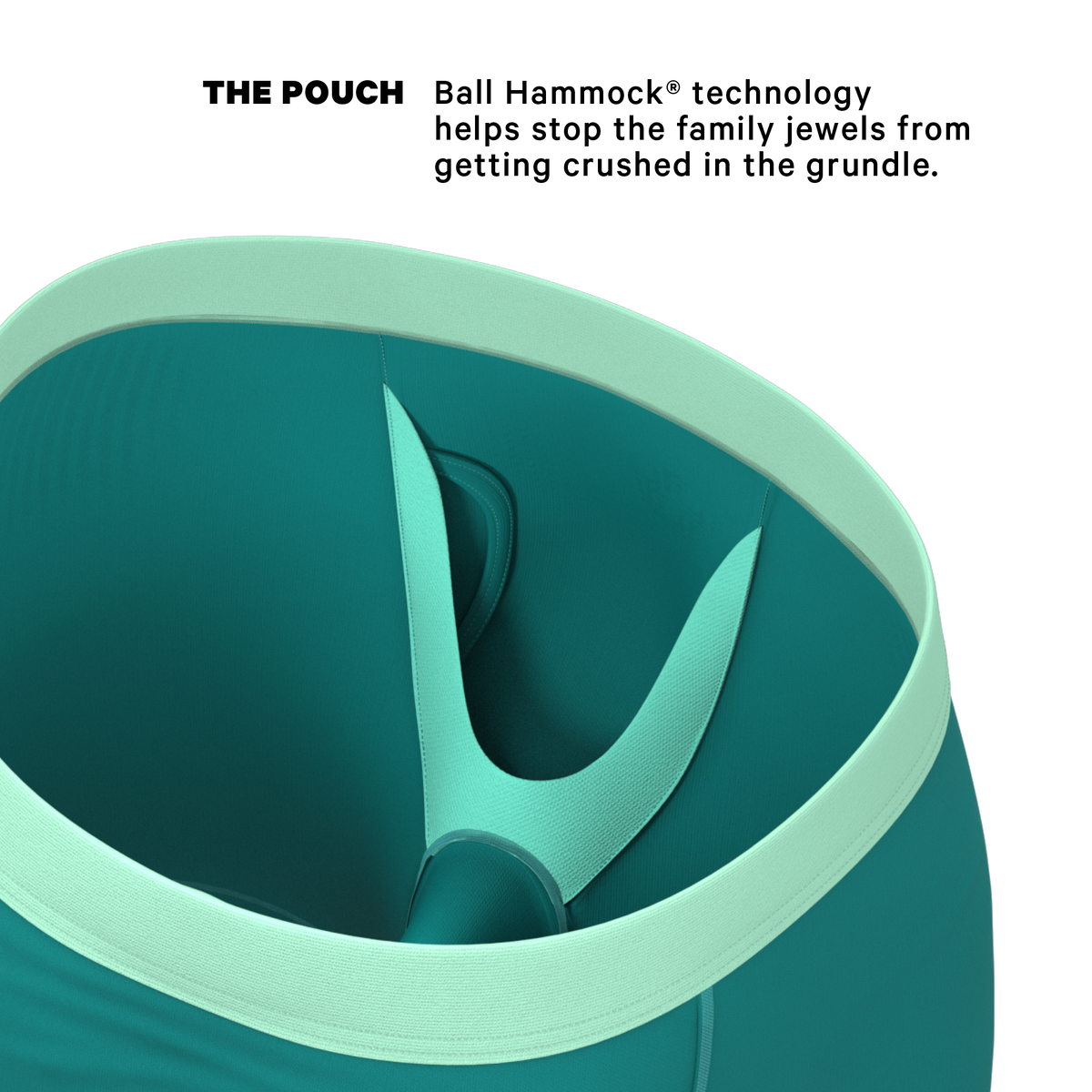 The Maldives | Teal Ball Hammock® Boxer - Long Leg - Shinesty