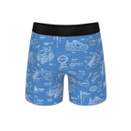 The Man With A Plan | Blueprint Ball Hammock® Pouch Underwear With Fly - Shinesty