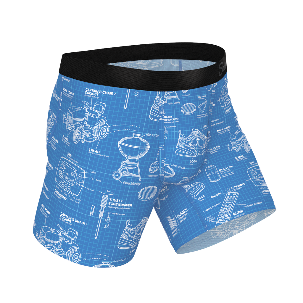 The Man With A Plan | Blueprint Ball Hammock® Pouch Underwear - Shinesty