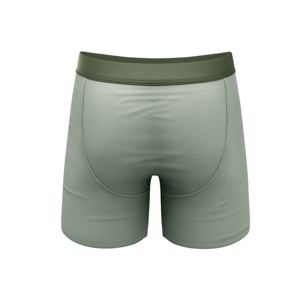 The Manzanilla | Olive Green Ball Hammock® Pouch Underwear With Fly - Shinesty