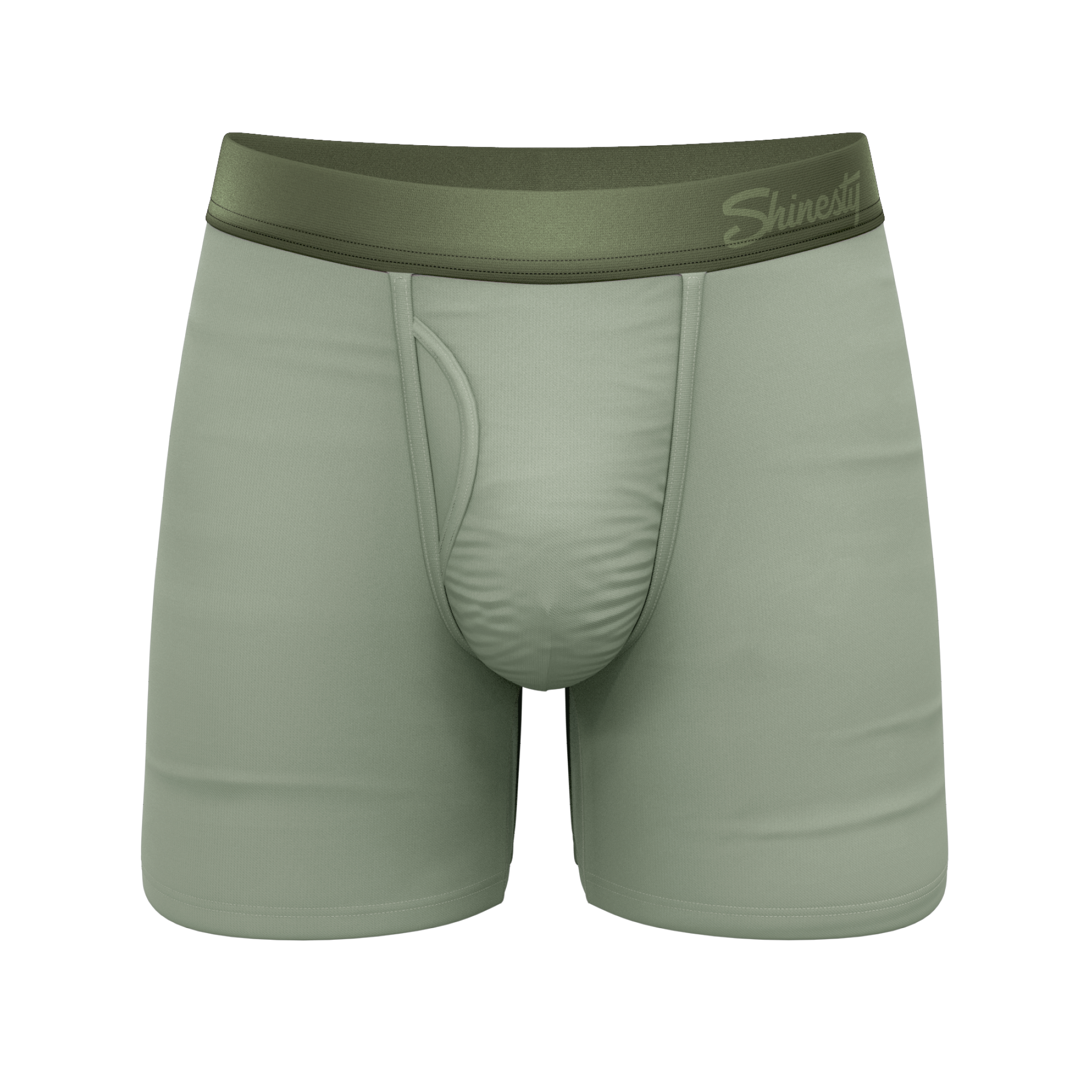The Manzanilla | Olive Green Ball Hammock® Pouch Underwear With Fly - Shinesty