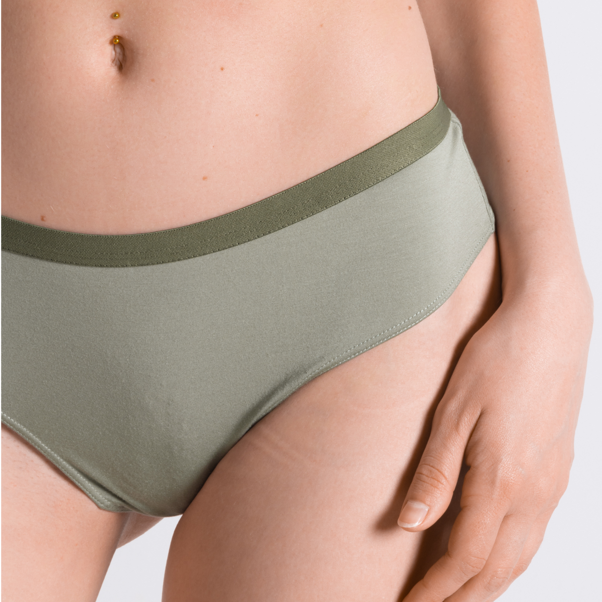 The Manzanilla | Olive Green Cheeky Underwear - Shinesty