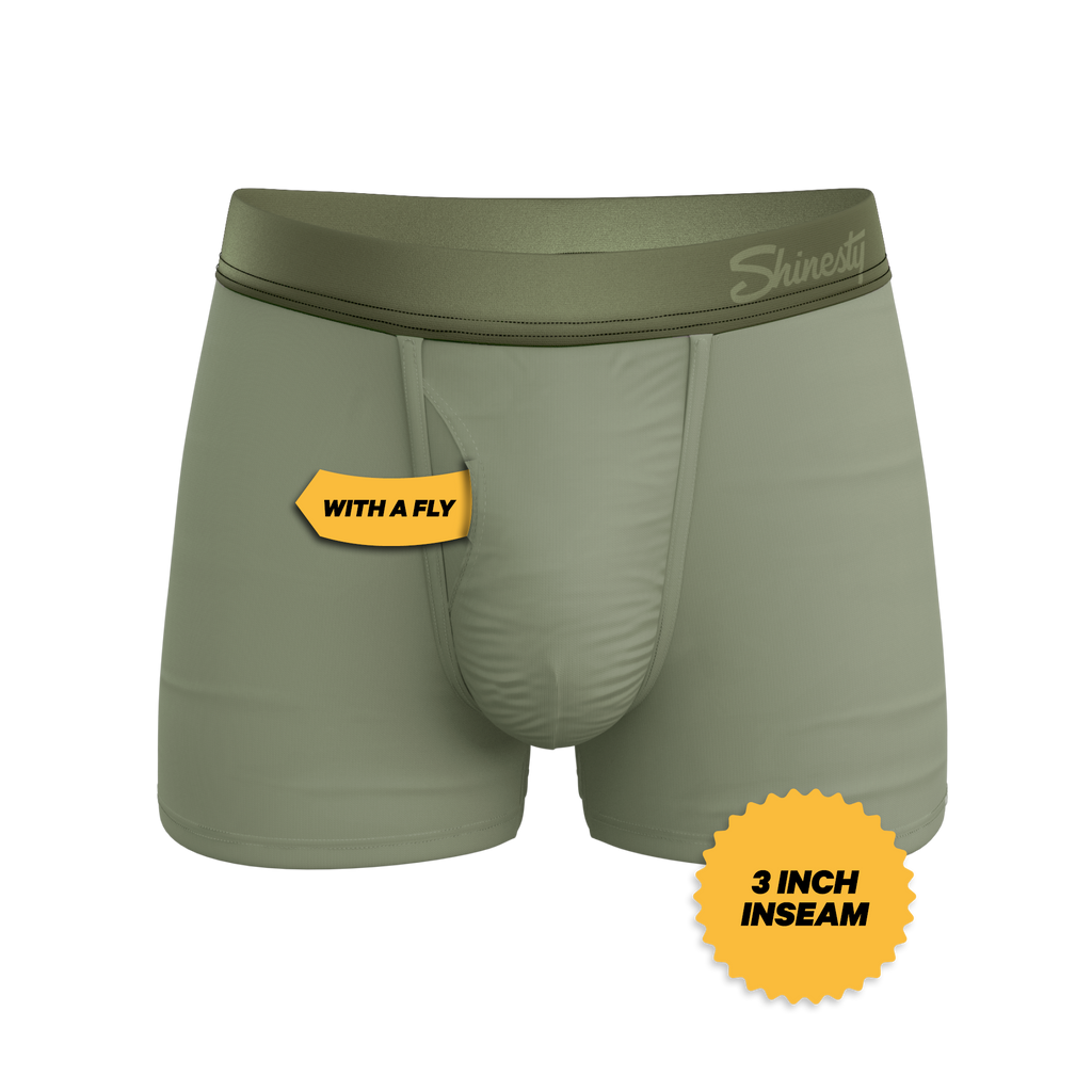 The Manzanilla | Olive Green Ball Hammock® Pouch Trunks Underwear - Shinesty