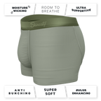 The Manzanilla | Olive Green Ball Hammock® Pouch Trunks Underwear - Shinesty
