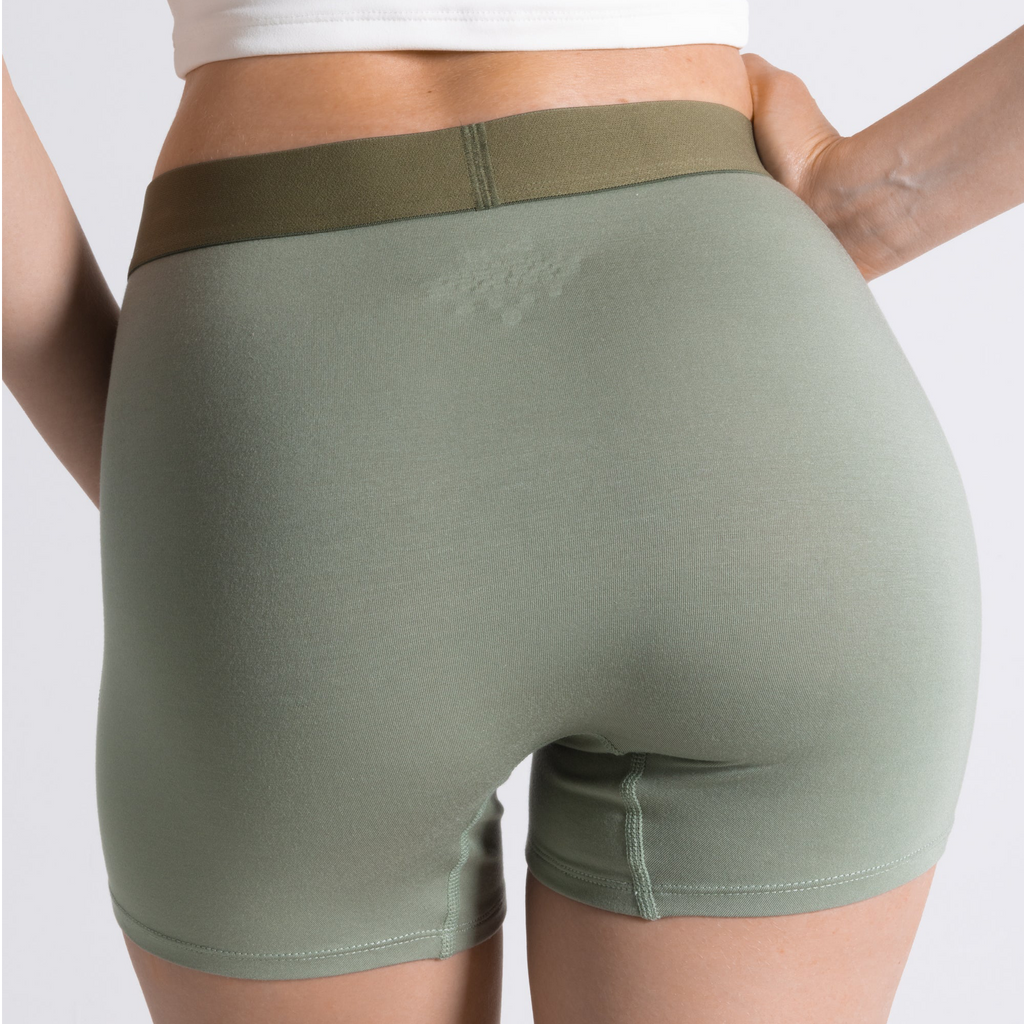 The Manzanilla | Olive Green Women’s Boxers - Shinesty